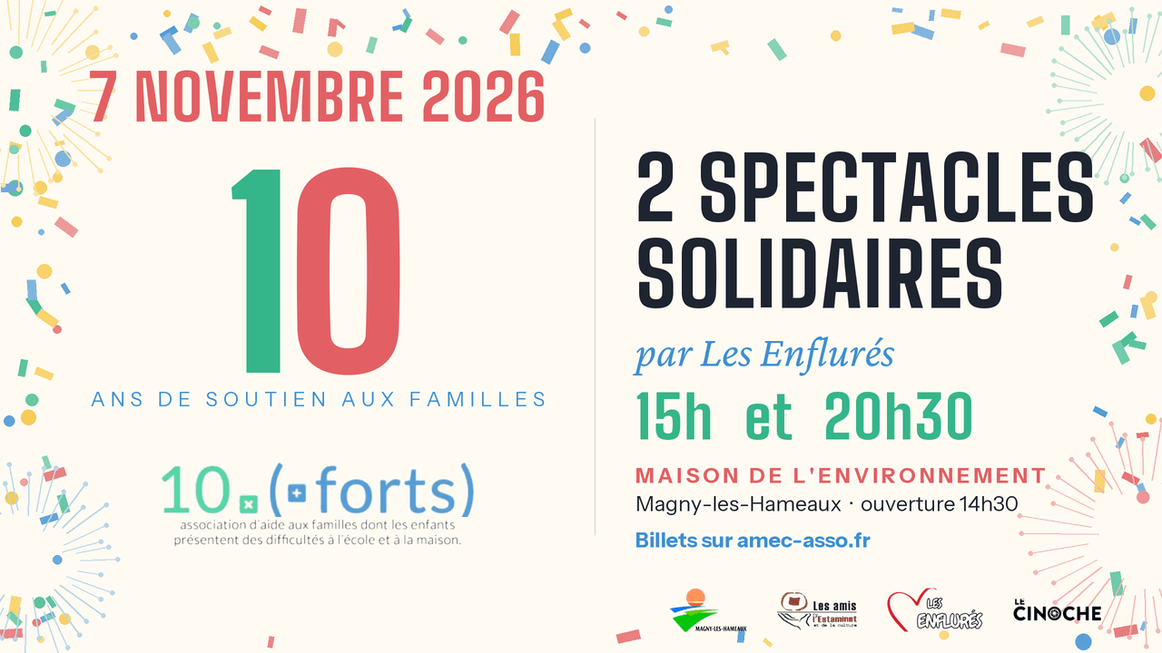 Spectacle solidaire des Enflurés – 10 ans de Dix fois plus forts | Magny-les-Hameaux
